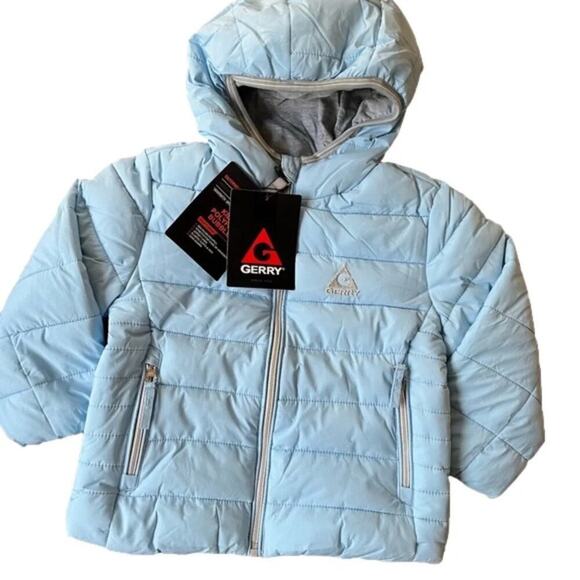 Gerry Girl's Jacket Jersey Lined Blue Frost Size 2T NWT - Picture 2 of 6